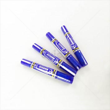 PILOT ปากกาเคมี 2 หัว bi MARKER <1/12> สีน้ำเงิน